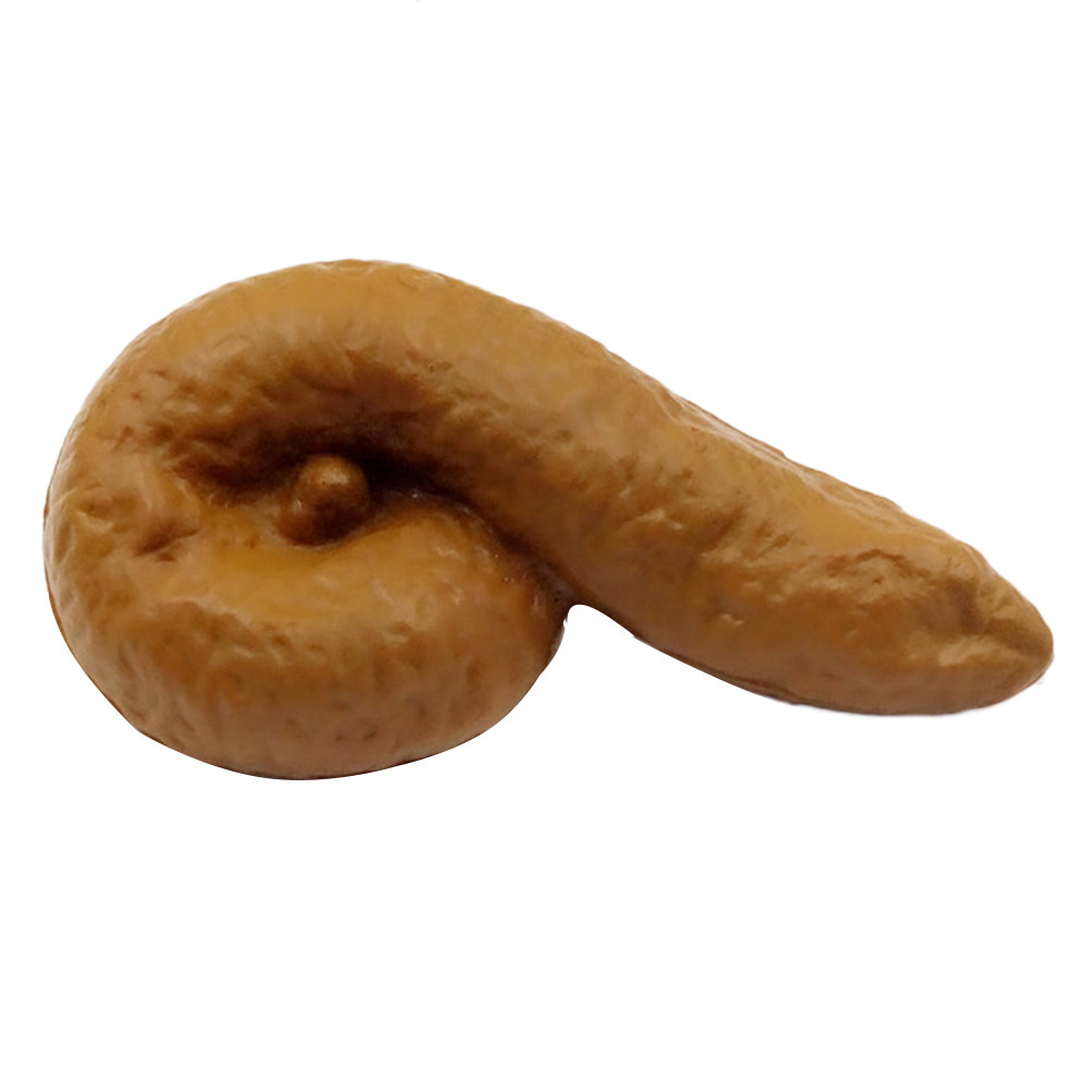 Fake Poop Gag Gift - Реалистичная искусственная какашка для розыгрышей, мягкая,