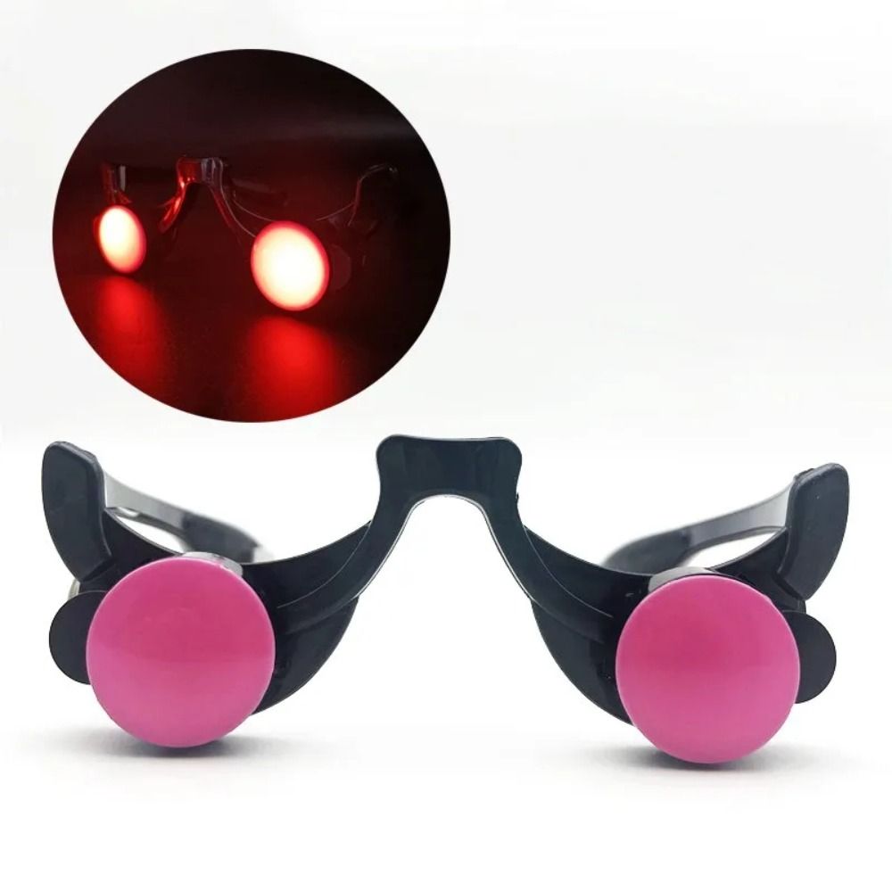 Glow In The Dark Party Glasses - Хэллоуин, ужасы, очки с красными глазами,