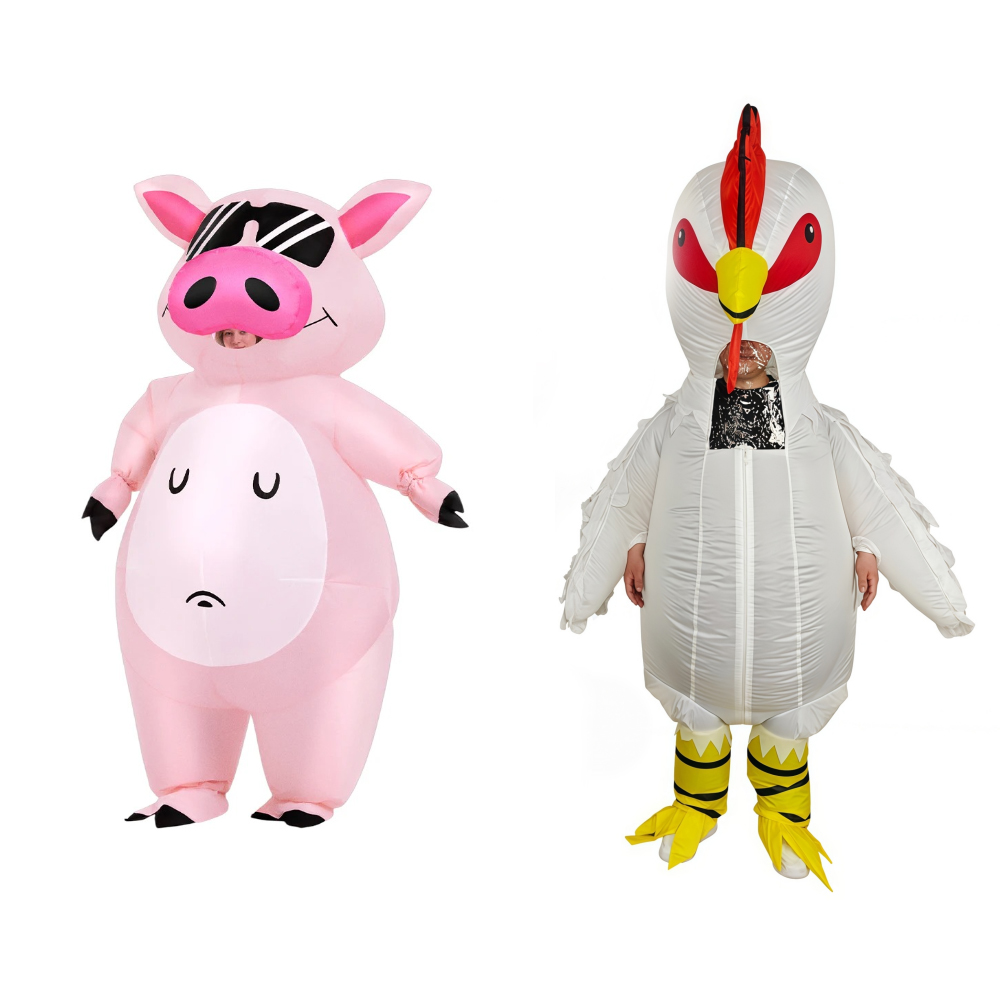 Надувной костюм поросенка из м – обзор и цена Costumes