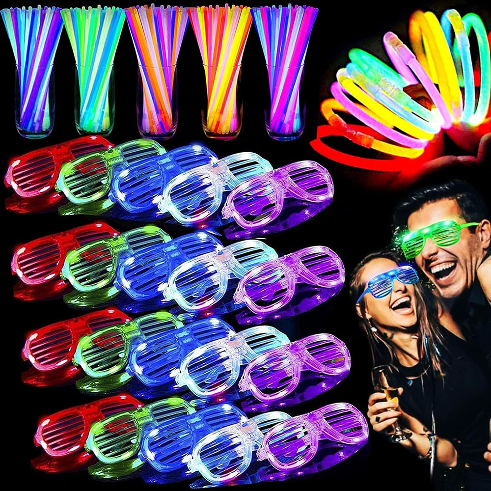 Упаковка из 136 светящихся в т – обзор и цена Glow In The Dark Party Glasses