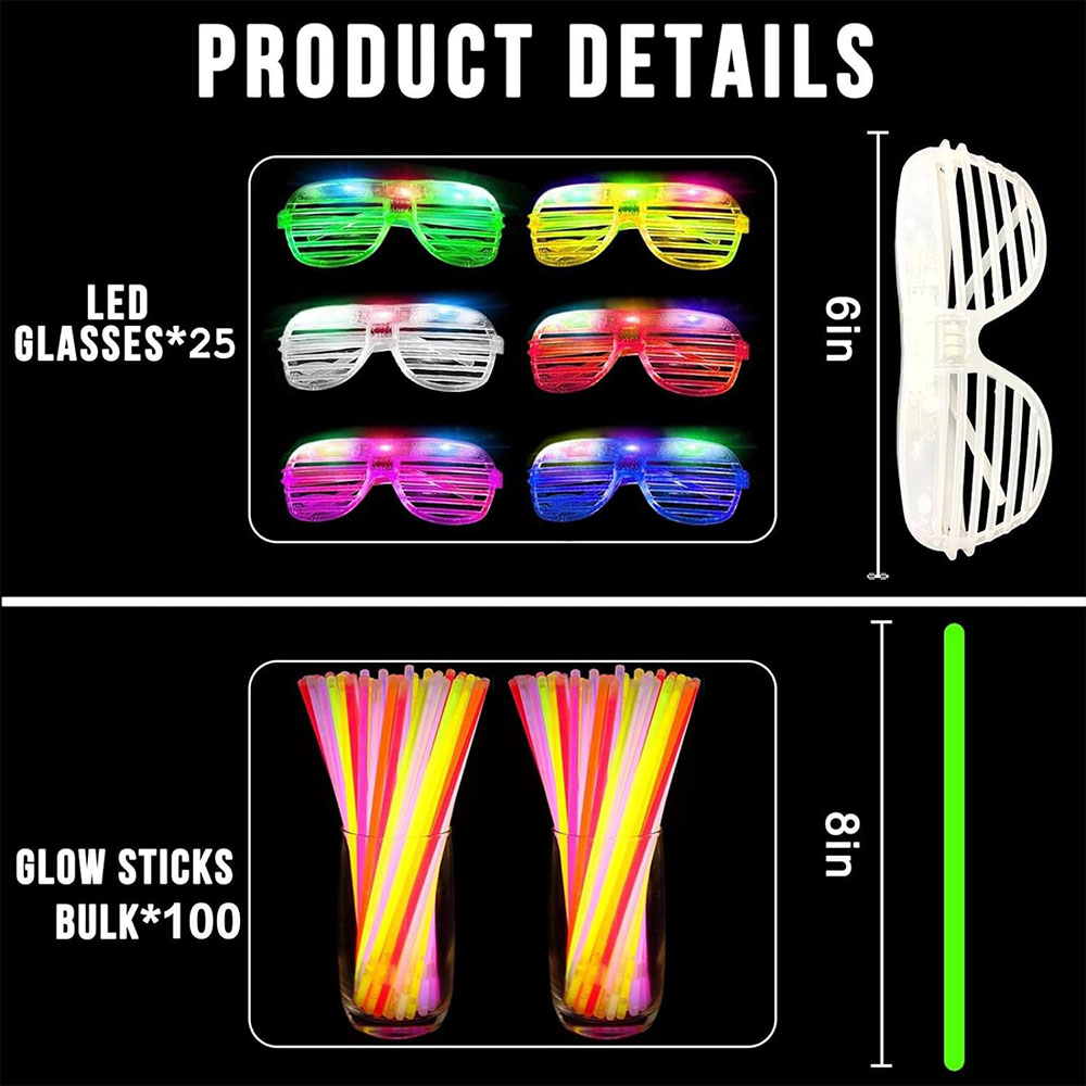 Упаковка из 136 светящихся в т – обзор и цена Glow In The Dark Party Glasses