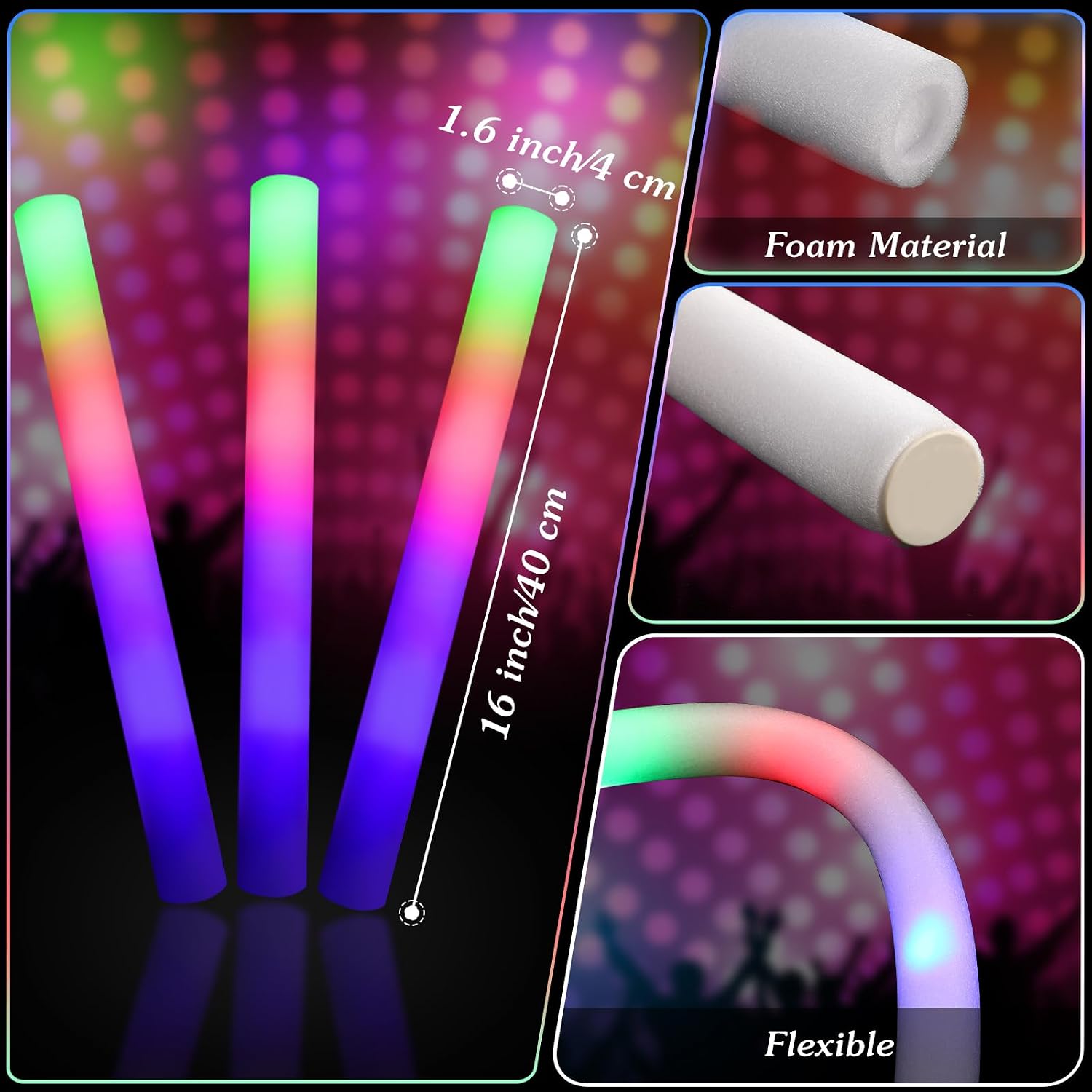 Светящиеся в темноте пенопласт – обзор и цена Glow In The Dark Party Glasses