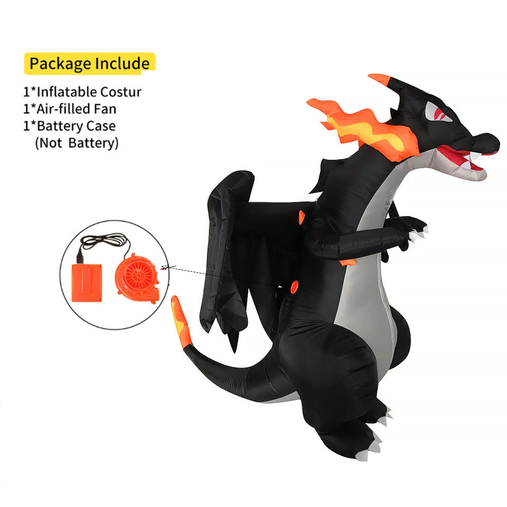 Надувной костюм дракона, выпус – обзор и цена Inflatable Dinosaur Costume Adult